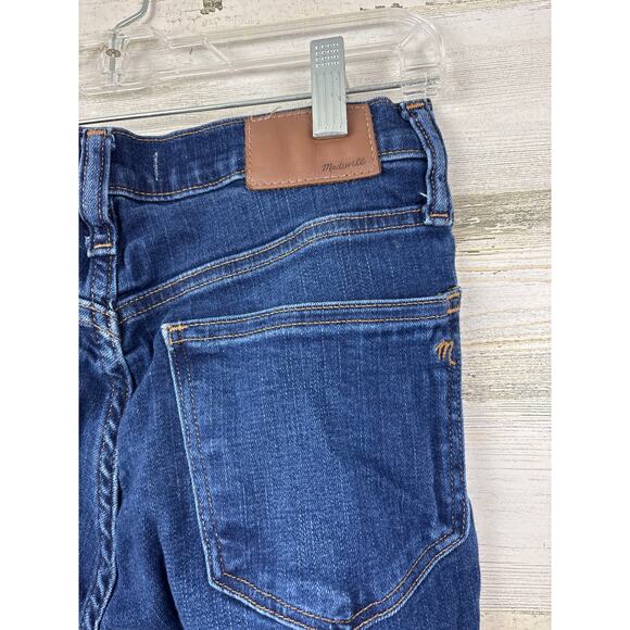 Madewell Women’s 26 Mid-Rise Skinny Blue Denim Jeans Medium Wash Zip Fly - Picture 5 of 7